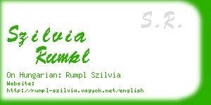 szilvia rumpl business card
